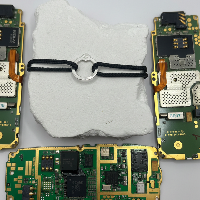 Recycled with Love - zilver - zwart from Nowa