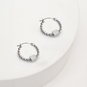 Solid as a Block oorbellen zilver pareldraad from Nowa