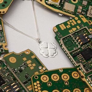 L.O.V.E. You ketting zilver from Nowa