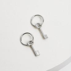 Key to your Heart oorbellen zilver via Nowa