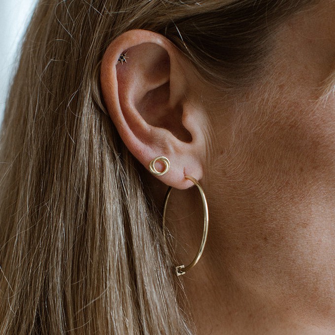 Together as One oorstekers - verguld goud from Nowa