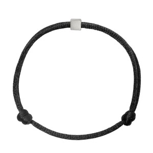 Solid as a Block armband zilver ~ zwart from Nowa