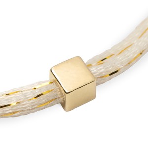 Solid as a Block armband goud ~ roomwit & goud from Nowa