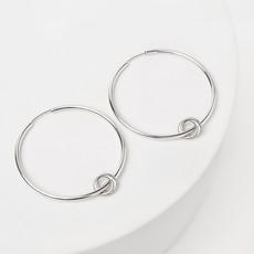 Together as One oorbellen zilver groot via Nowa