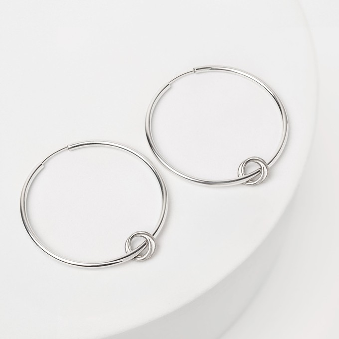 Together as One oorbellen zilver groot from Nowa