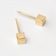 Solid as a Block oorstekers - 14KT goud via Nowa