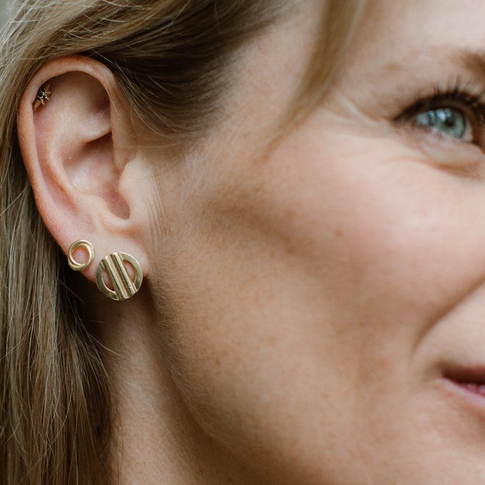 You Are Loved oorstekers - verguld goud from Nowa