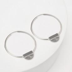 Eternal Sunshine oorbellen zilver groot via Nowa