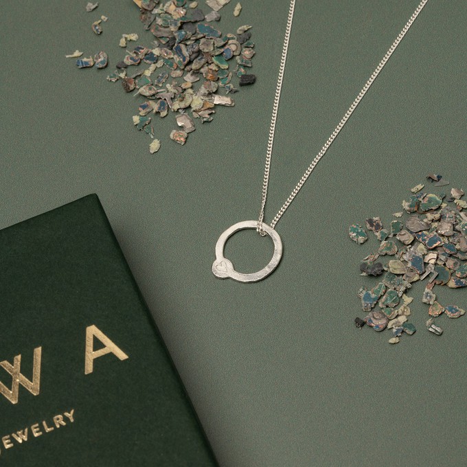 Recycled With Love ketting zilver from Nowa