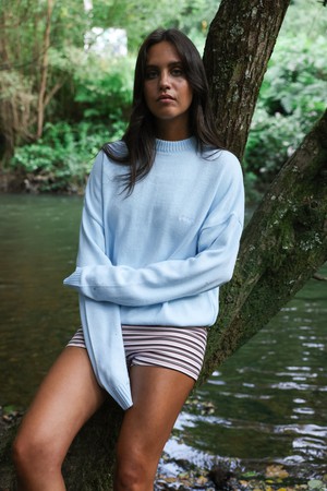 Baby Blue Brushed Jersey from NWHR