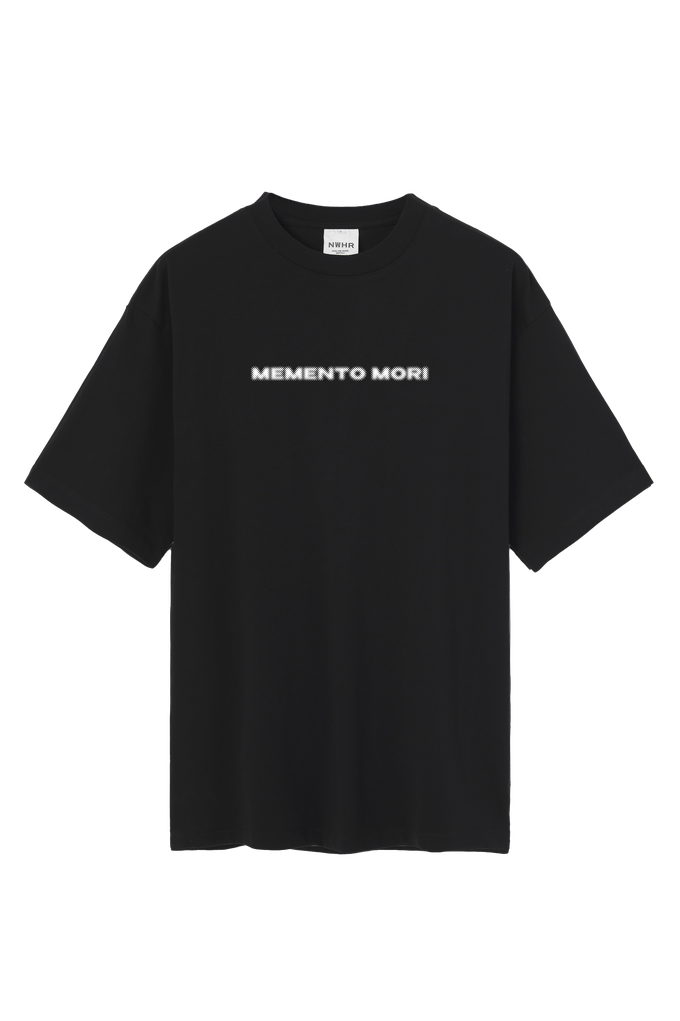 NWHR x Bnomio T-shirt "MEMENTO MORI" Black from NWHR