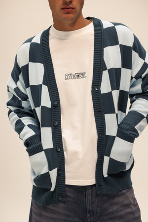 Checkered Blue Cardigan from NWHR