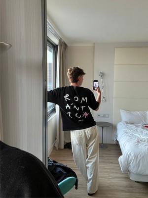 Romantic T-shirt black from NWHR