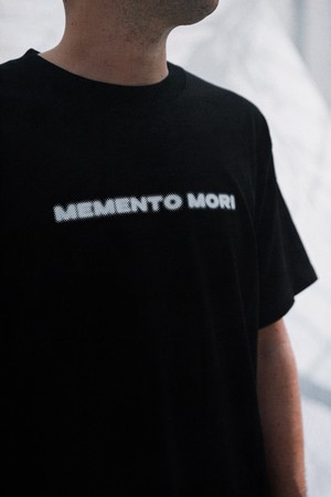 NWHR x Bnomio T-shirt "MEMENTO MORI" Black from NWHR
