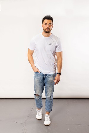 Classic Logo T-Shirt | Clear White from ohdeer