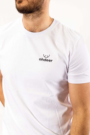 Classic Logo T-Shirt | Clear White from ohdeer