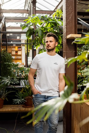 Classic Logo T-Shirt | Clear White from ohdeer