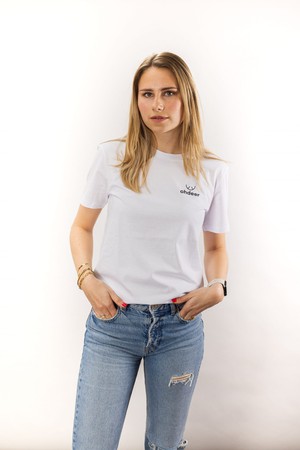 Classic Logo T-Shirt | Clear White from ohdeer