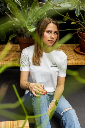 Classic Logo T-Shirt | Clear White from ohdeer