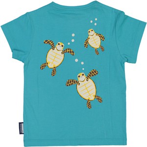 COQ EN PÂTE T-shirt van biokatoen met een schildpad from Olifant en Muis