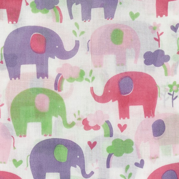 PICCALILLY Swaddle XL Pink Elephant from Olifant en Muis