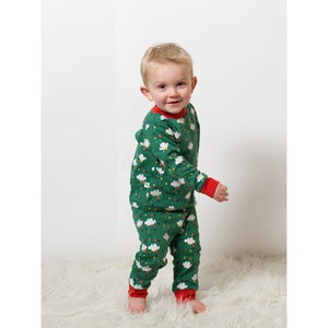 LITTLE GREEN RADICALS Pyjama van biokatoen met wolkjes from Olifant en Muis