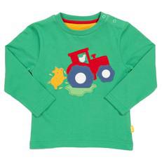 KITE Groen shirt met tractor en biggetje van Olifant en Muis