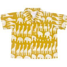GLOBAL MAMAS Overhemd van Afrikaanse batik met giraffen van Olifant en Muis