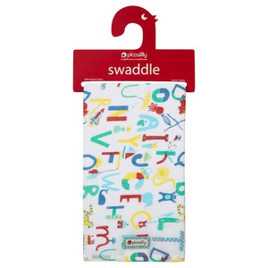 PICCALILLY Swaddle XL Alphabet Print from Olifant en Muis