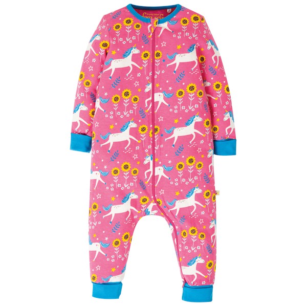 FRUGI Speelpakje met eenhoorns en zonnebloemen from Olifant en Muis