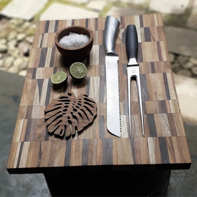 Upcycled End Grain Cutting Board - Pattern E (2 Sizes Available) from Paguro Upcycle