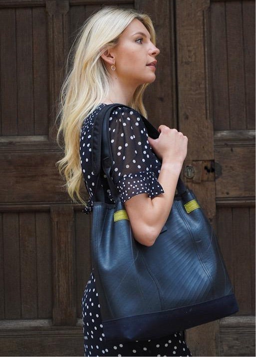 Anna Recycled Rubber Vegan Tote Bag (2 Colours Available) from Paguro Upcycle