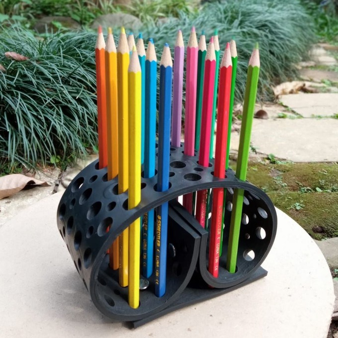 Dotty Multi Design Eco-Friendly Pencil/Pen Holder from Paguro Upcycle