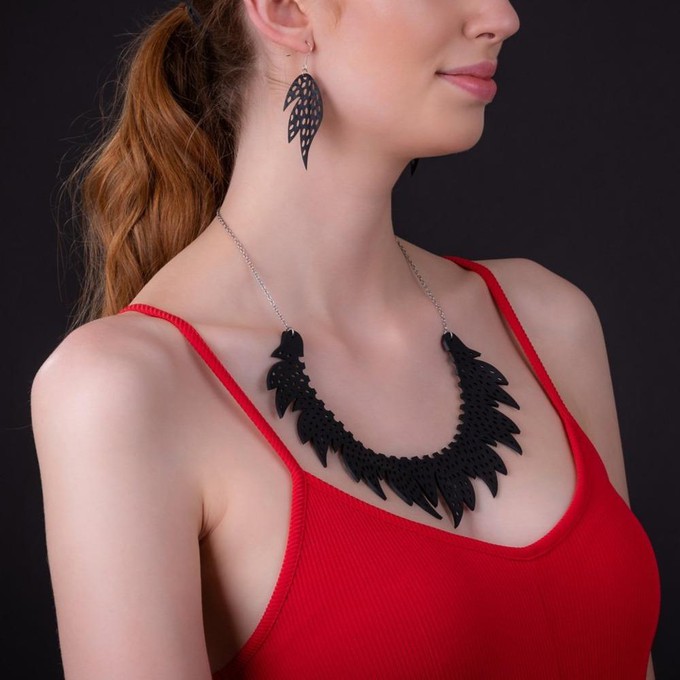 Sunburst Inner Tube Necklace from Paguro Upcycle