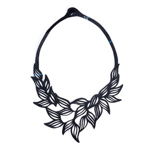 Jasmine Recycled Rubber Necklace from Paguro Upcycle