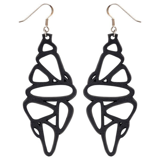 Pebble Recycled Rubber Earrings - Eco-Friendly Jewellery from Paguro Upcycle Pebble Recycled Rubber Earrings - Eco-Friendly Jewellery from Paguro Upcycle