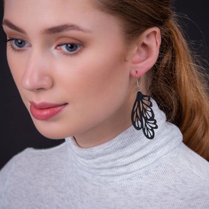 Fountain Handmade Vegan Earrings from Paguro Upcycle