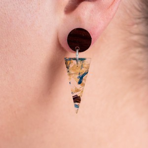 Shari Geometric Statement Resin Earrings from Paguro Upcycle