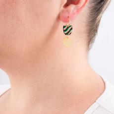 Rawan Recycled Wood Earrings via Paguro Upcycle