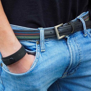 Recycled Slim Championship Bicycle Inner Tube Vegan Belt from Paguro Upcycle