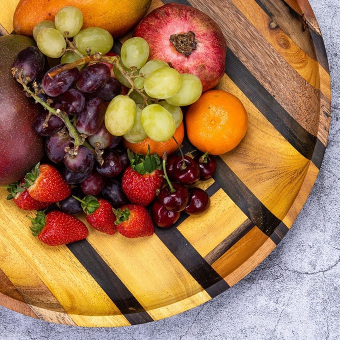 Artisan Upcycled End Grain Fruit Bowls (2 Patterns & 2 Sizes Available) from Paguro Upcycle