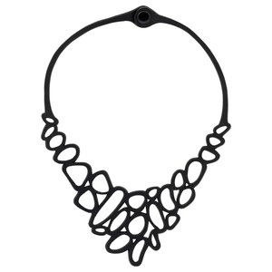 Pebble Statement Recycled Rubber Necklace from Paguro Upcycle