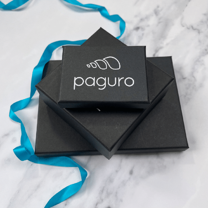 Flake Recycled Leather Earrings from Paguro Upcycle