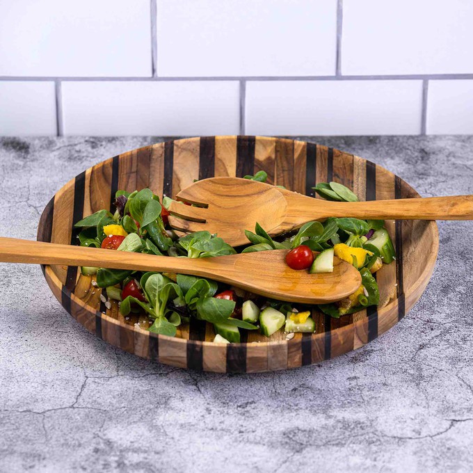Upcycled Eco Friendly Wooden Salad Servers from Paguro Upcycle Upcycled Eco Friendly Wooden Salad Servers from Paguro Upcycle