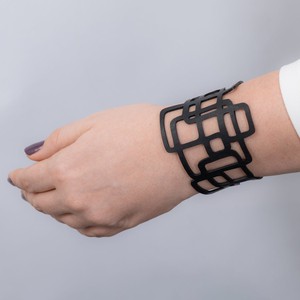 Belinda Geometric Recycled Rubber Bracelet from Paguro Upcycle