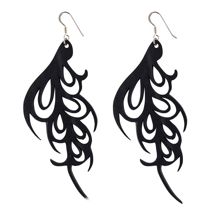 Bella Elegant Art Nouveau Inner Tube Earrings from Paguro Upcycle