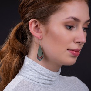 Lantern Eco Friendly Rubber Earrings from Paguro Upcycle