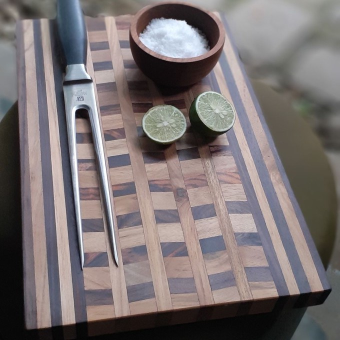 Upcycled End Grain Cutting Board - Pattern C (2 Sizes Available) from Paguro Upcycle