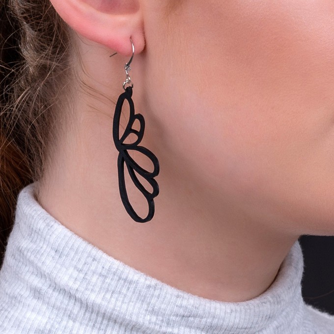 Lilac Upcycled Inner Tube Earrings from Paguro Upcycle