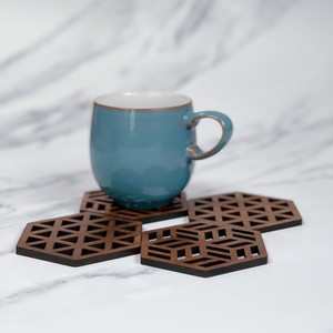 Zeta Upcycled Teak Wood Coasters - Set of 2 or 4 from Paguro Upcycle